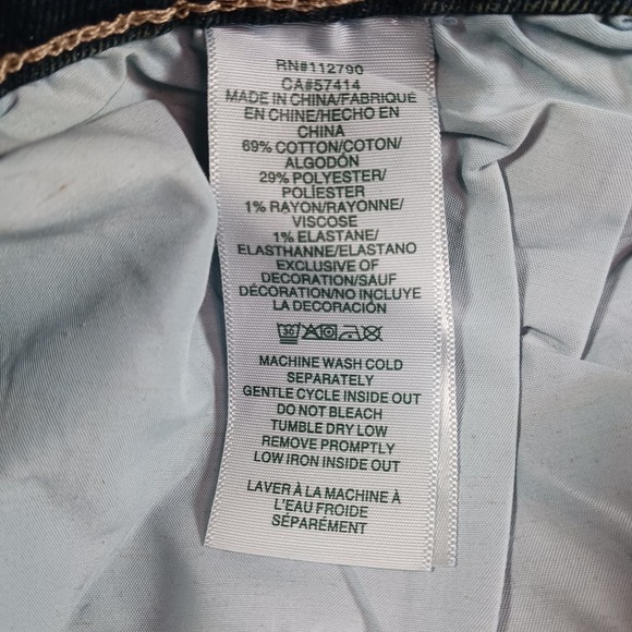 True Religion Geno Slim Jeans Men's Medium Amber Nights Wash Studded Flap 33x32 - Picture 13 of 13